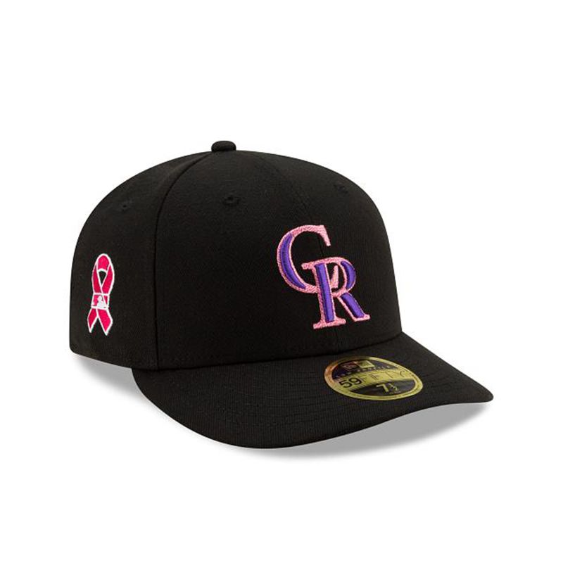 MLB Colorado Rockies Mother's Day Low Profile 59Fifty Fitted (UBX2655) - Black New Era Caps